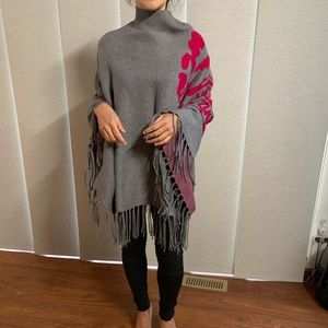 Grey poncho